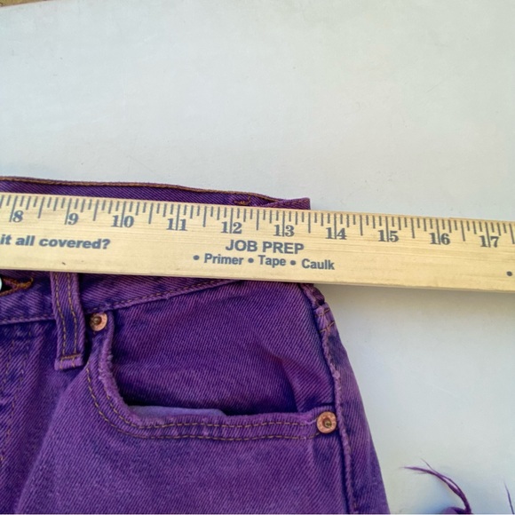 Custom Levi’s 501 Bell Bottoms Patchwork Purple Flared Jeans size 28 6x30 - Picture 5 of 10